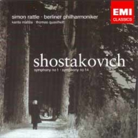 Shostakovich: Symphonies Nos. 1 & 14/Rattle
